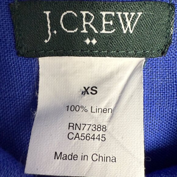 EUC Women's J. CREW Pure Linen The Perfect Button Up | Size XS - Picture 4 of 5